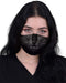 Spiral - CAT FANGS (Unisex Black Face Masks) One Size