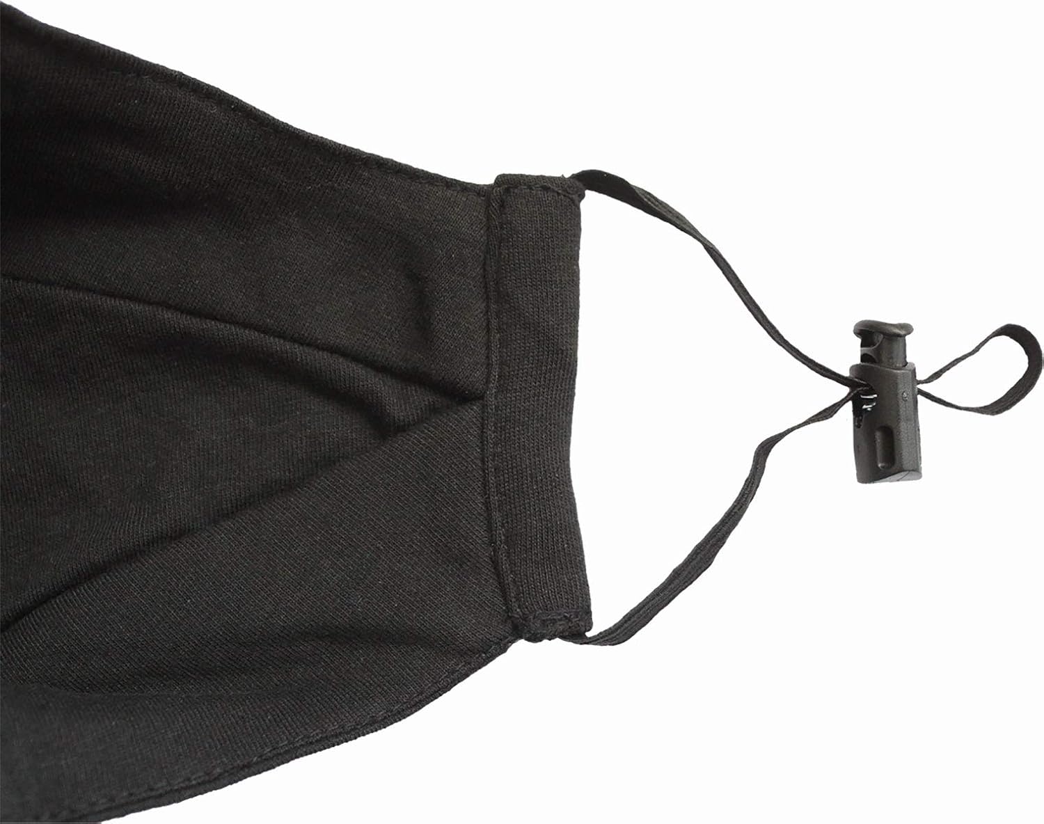 Spiral - ZIPPED MOUTH (Unisex Black Face Masks) One Size