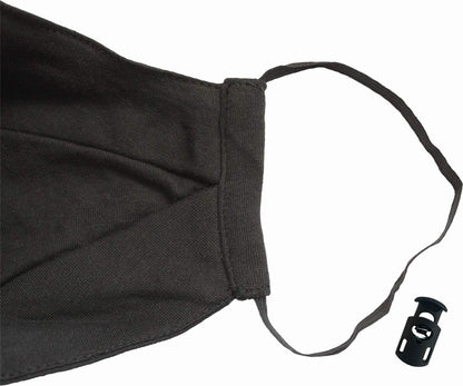 Spiral - ZIPPED MOUTH (Unisex Black Face Masks) One Size
