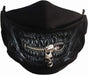 Spiral - ZIPPED MOUTH (Unisex Black Face Masks) One Size
