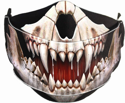 Spiral - ROCK JAW (Unisex Black Face Masks) One Size