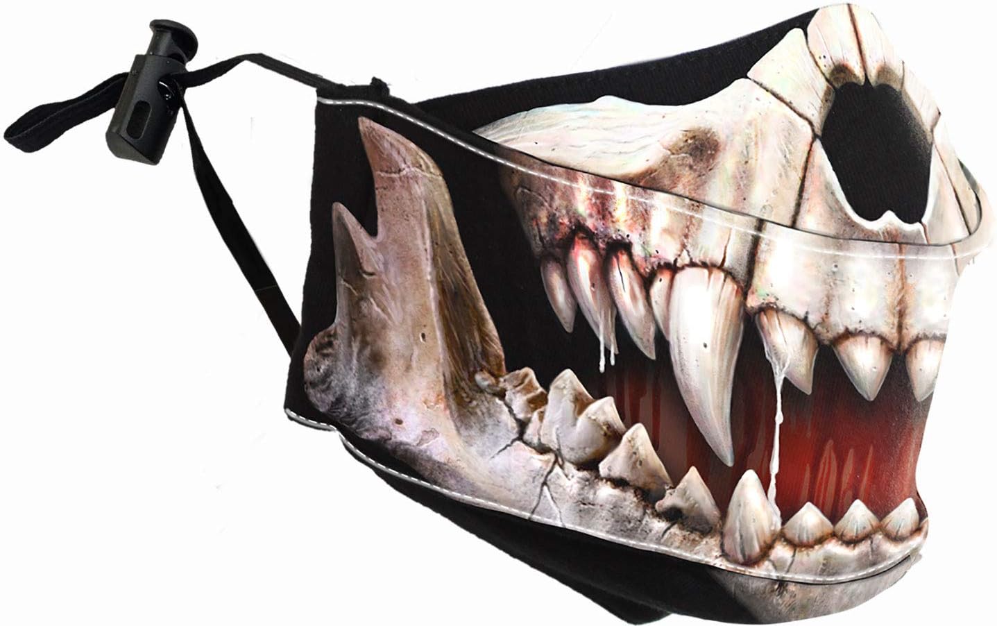 Spiral - ROCK JAW (Unisex Black Face Masks) One Size