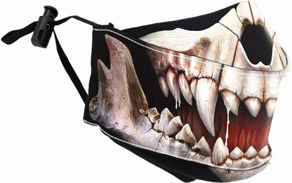 Spiral - ROCK JAW (Unisex Black Face Masks) One Size