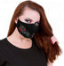 Spiral - TRIBAL ROSE (Unisex Black Face Masks) One Size