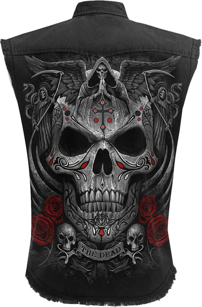 Spiral - THE DEAD (Unisex Black Casual Shirts) Large