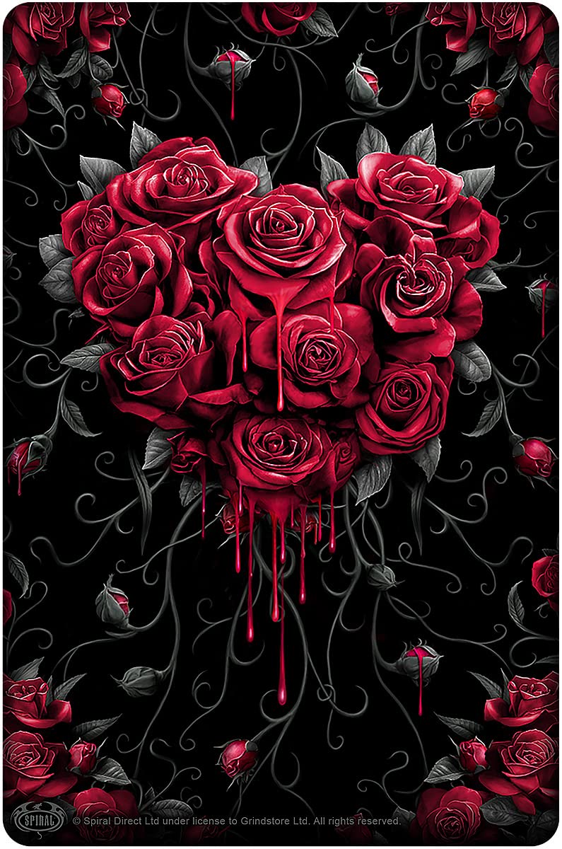Spiral - Bleeding Heart - Greet Tin Metal Cards - L