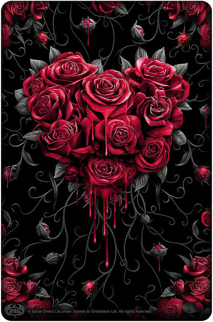 Spiral - Bleeding Heart - Greet Tin Metal Cards - L