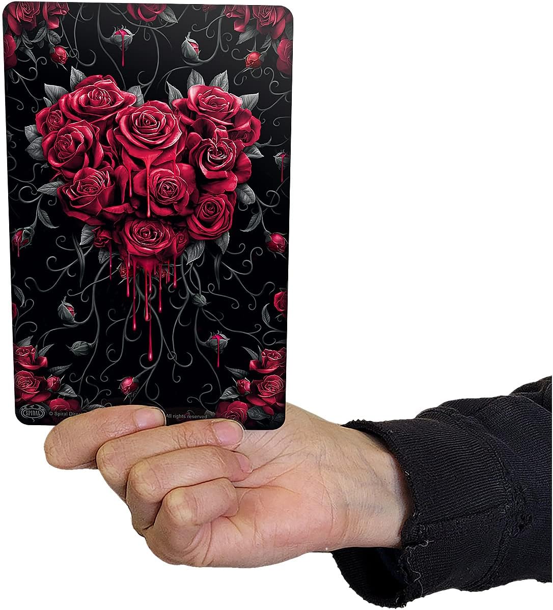 Spiral - Bleeding Heart - Greet Tin Metal Cards - L