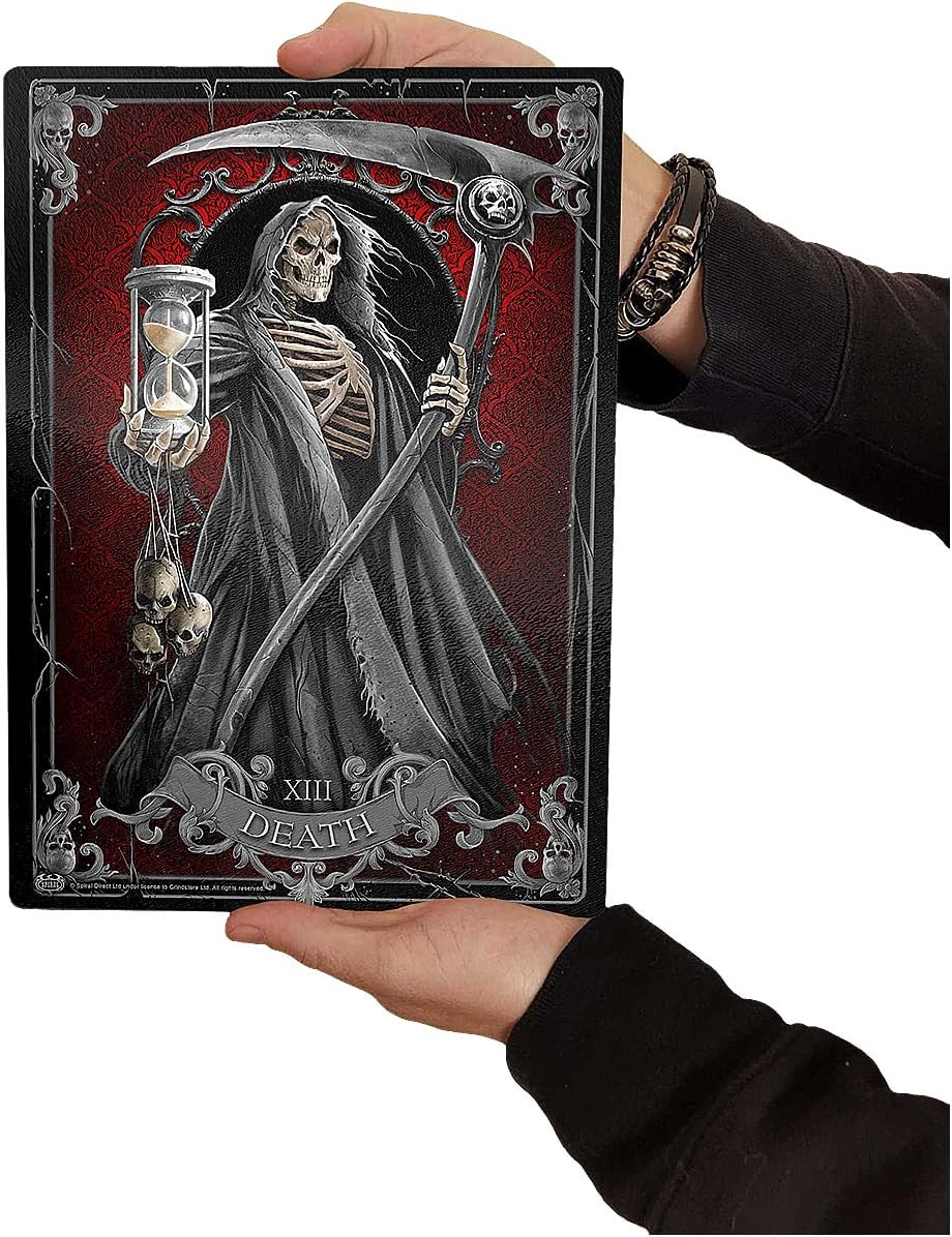 Spiral - Death Tarot - Glass Chopping Board (Rectangular) - L