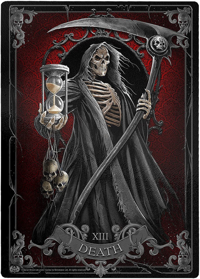 Spiral - Death Tarot - Glass Chopping Board (Rectangular) - L