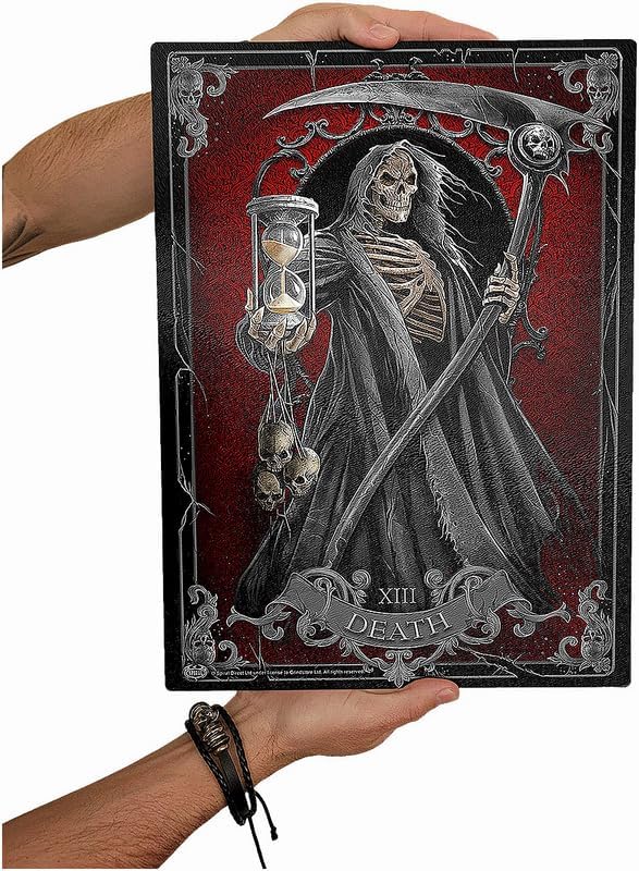 Spiral - Death Tarot - Glass Chopping Board (Rectangular) - L