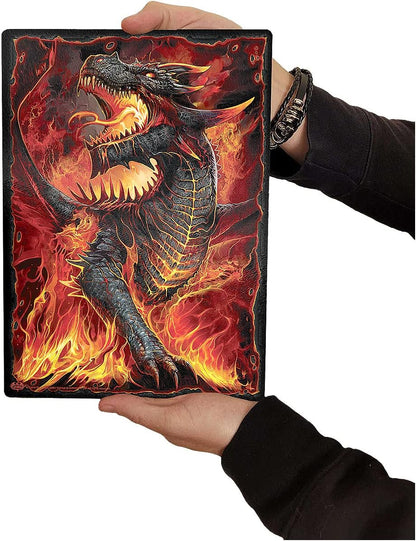 Spiral - Draconis - Glass Chopping Board (Rectangular) - L