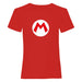 Nintendo Super Mario - Mario Badge (Unisex Red T-Shirt) Large