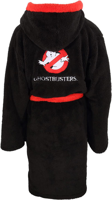 Heroes Inc. Ghostbusters Logo Bathrobe Black
