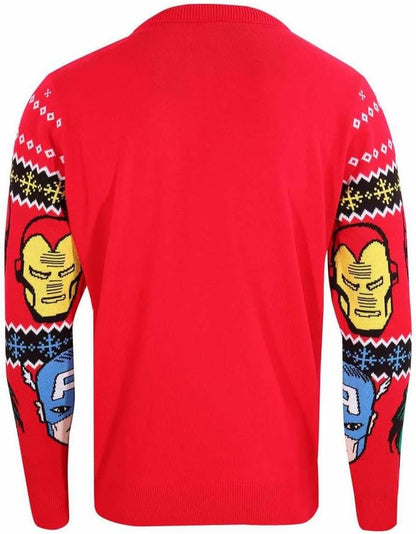 Marvel Unisex Adult Faces Knitted Sweatshirt