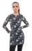 Nightmare Before Christmas - Glitch All Over Print (Womens Bodycon Mesh Dress