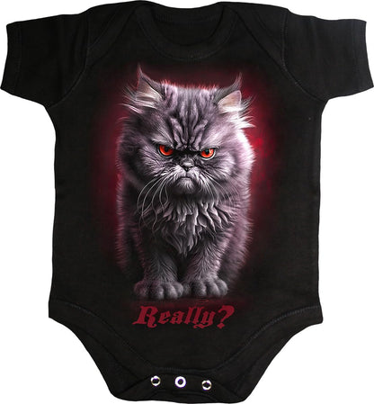 Spiral - Anger Management - Baby Sleepsuit Black 9 Months Black