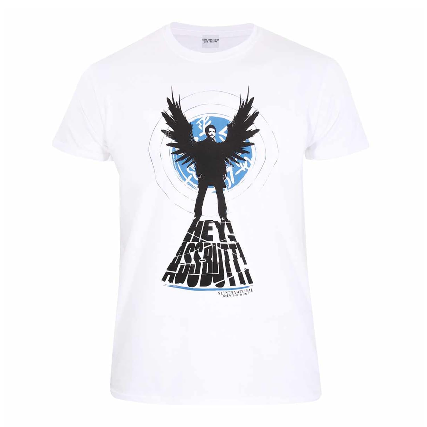 SUPERNATURAL - ASSBUTT (White Unisex T-Shirt) Medium