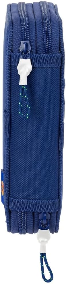 Safta F.C. BARCELONA NAVY BLUE – Children's School Pencil Case, Pencil Case with Colours, with 29 Tools Included, Ideal for Children from 5 to 14 Years, Comfortable and Versatile, Quality and