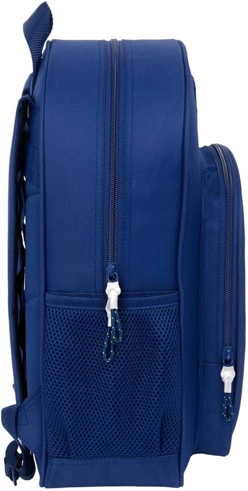 Safta F.C. BARCELONA NAVY BLUE – Children's School Backpack, Adaptable to Trolley, Ideal for School Children, Comfortable and Versatile, Quality and Resistance, 32 x 12 x 38 cm, navy, M, Casual