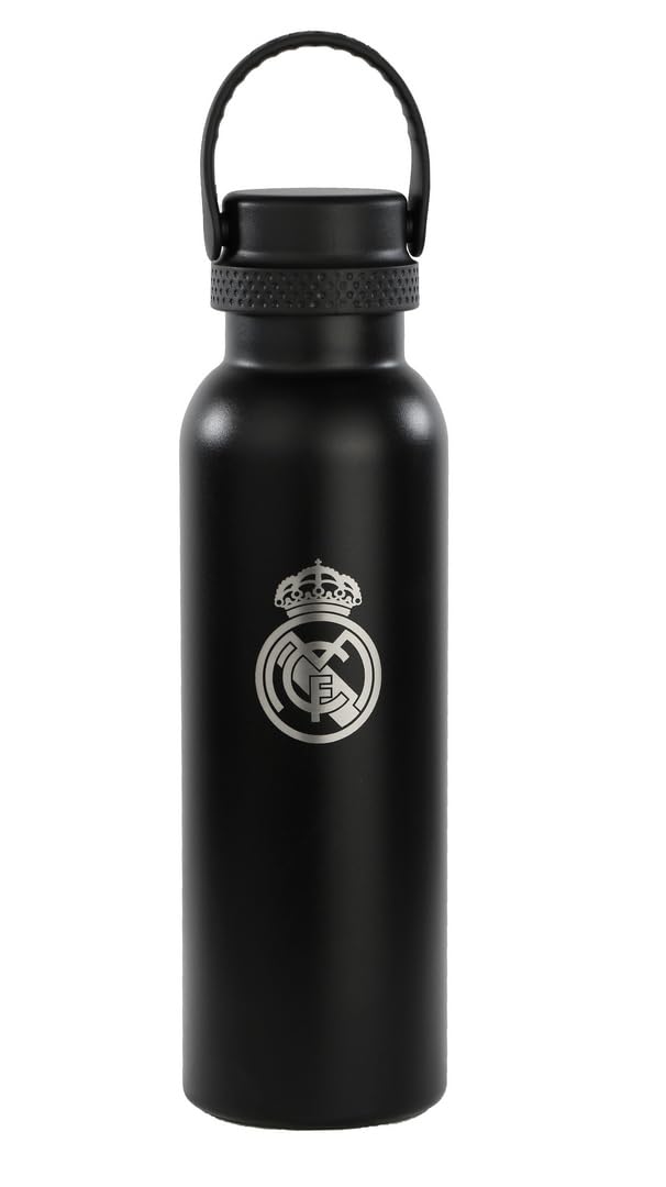 KINETICO SPAIN S.L.U. Real Madrid 2nd Team 24/25 Stainless Steel Thermos Flask, Double Insulation, 12 Hours Hot Drink and 24 Hours Cold Drinks, 7.3 x 25 cm, 600 ml, Navy, M, Casual
