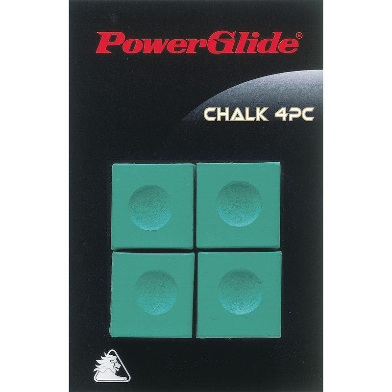 Powerglide Snooker Chalk (4 Pack) Green Green