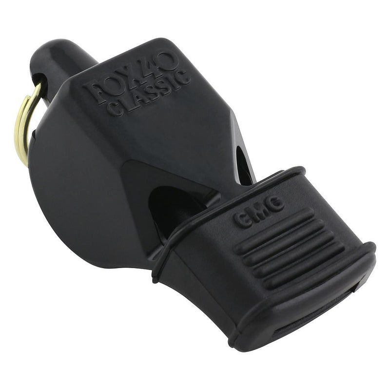 Fox 40 Classic CMG Whistle and Lanyard Black Black