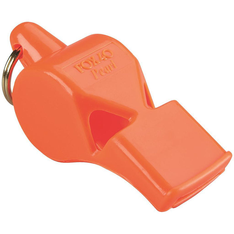 Fox 40 Pearl Safety Whistle and Strap Orange Orange