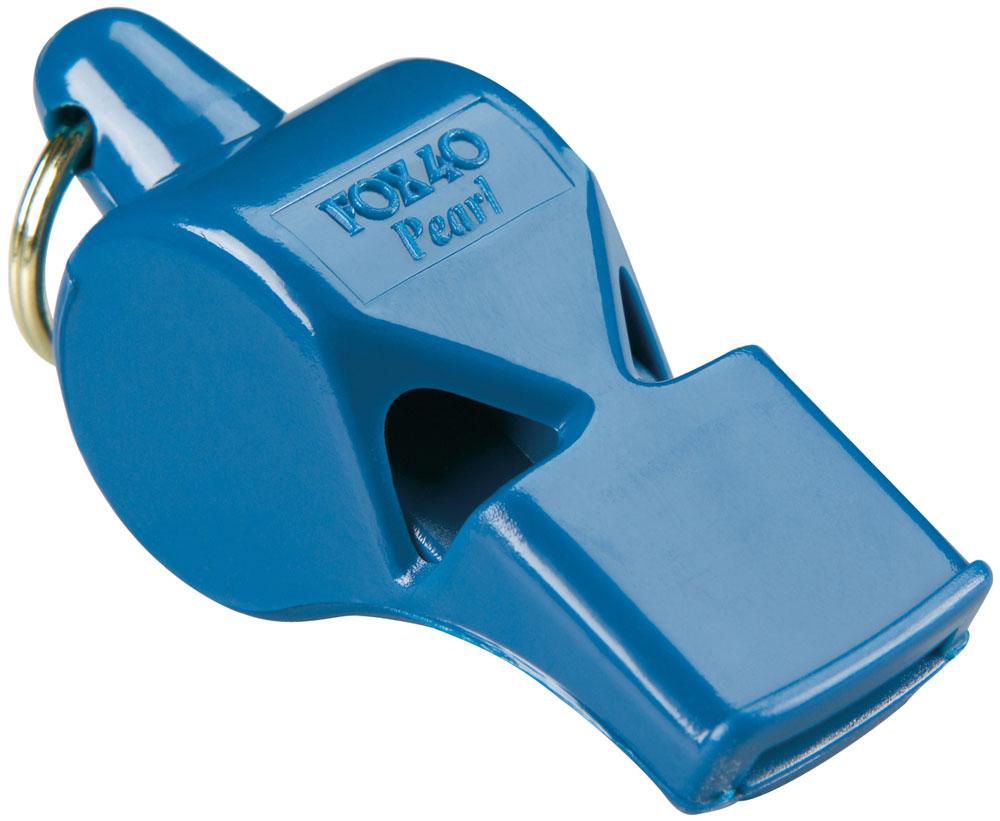 Fox 40 Pearl Safety Whistle and Strap Blue Blue