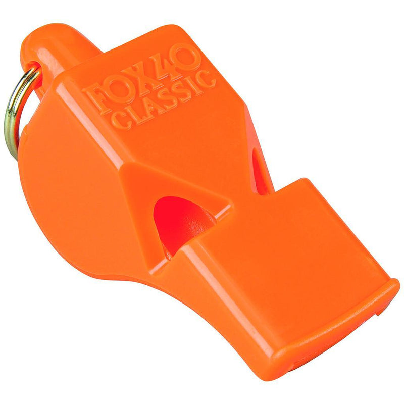 Fox 40 Classic Safety Whistle and Strap Orange Orange