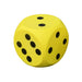 Uncoated Foam Dice Yellow Yellow