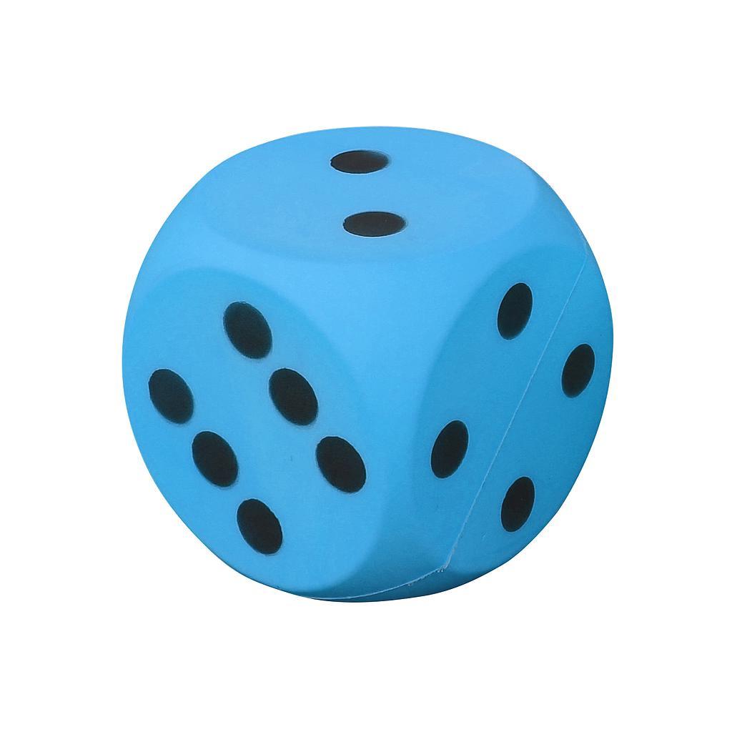 Uncoated Foam Dice Blue Blue