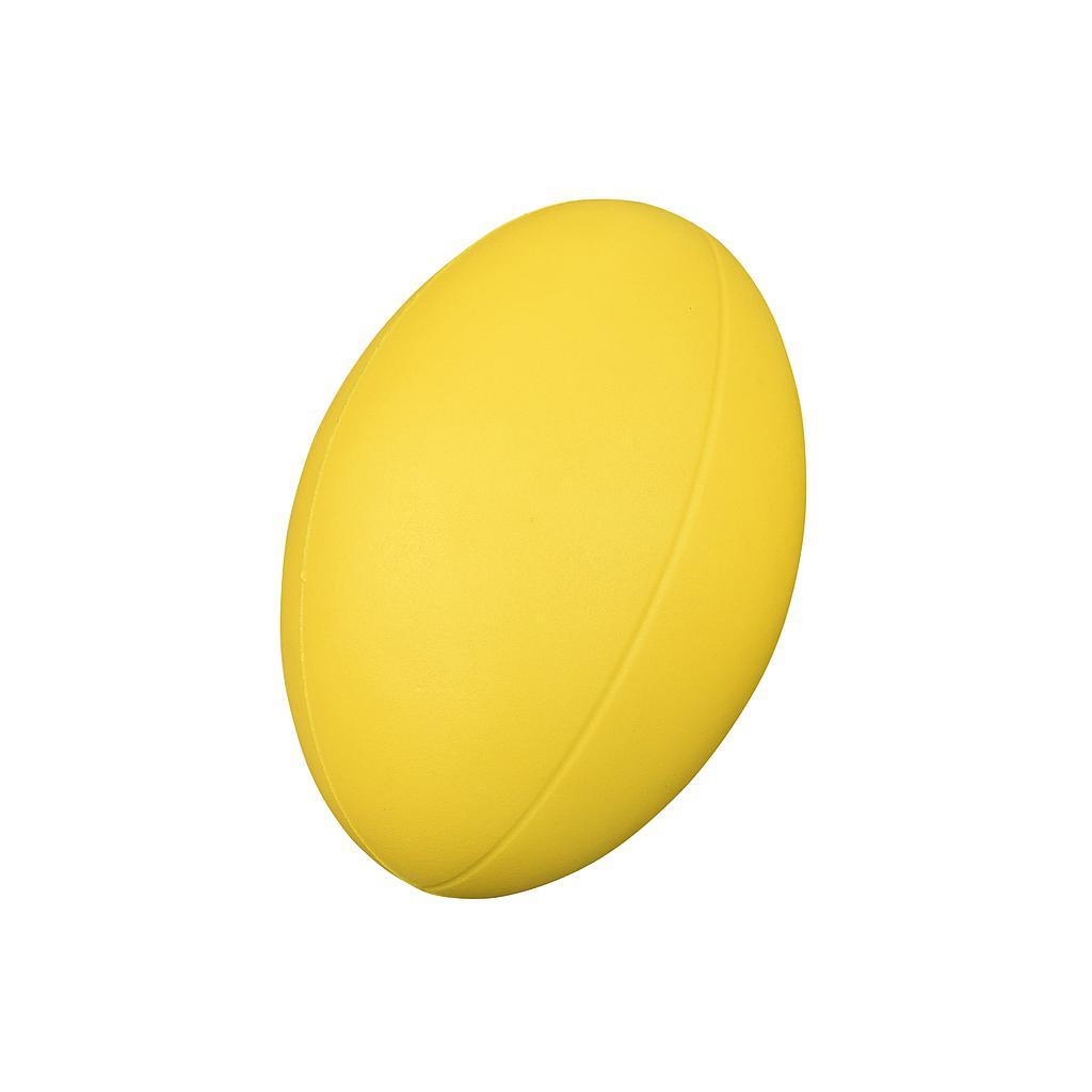 Coated Foam Rugby Ball Yellow Yellow