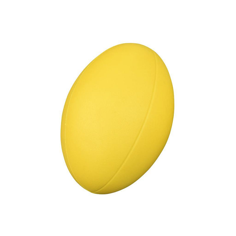 Coated Foam Rugby Ball Yellow Yellow