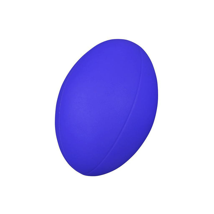 Coated Foam Rugby Ball Blue Blue