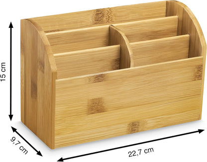 CEP Silva by Cep Bamboo Desk Organiser With 5 Compartments - 2240020301