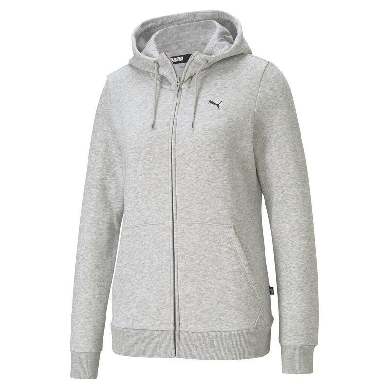 Puma Womens Small Logo Zip Hoodie XSmall Grey XSmall Grey
