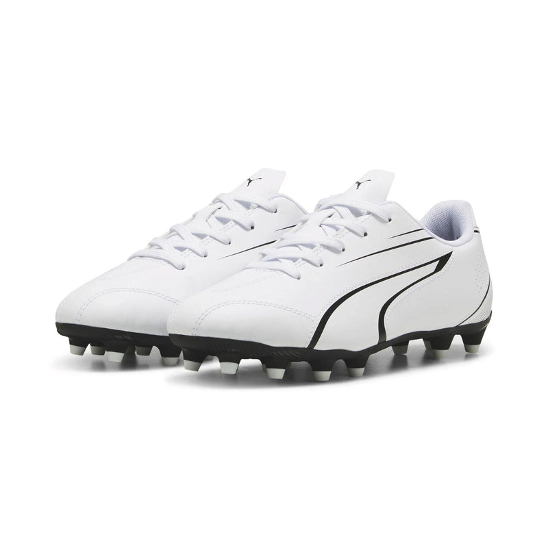 Puma Vitoria FG/AG Junior Football Boots 1 White/Black 1 White/Black