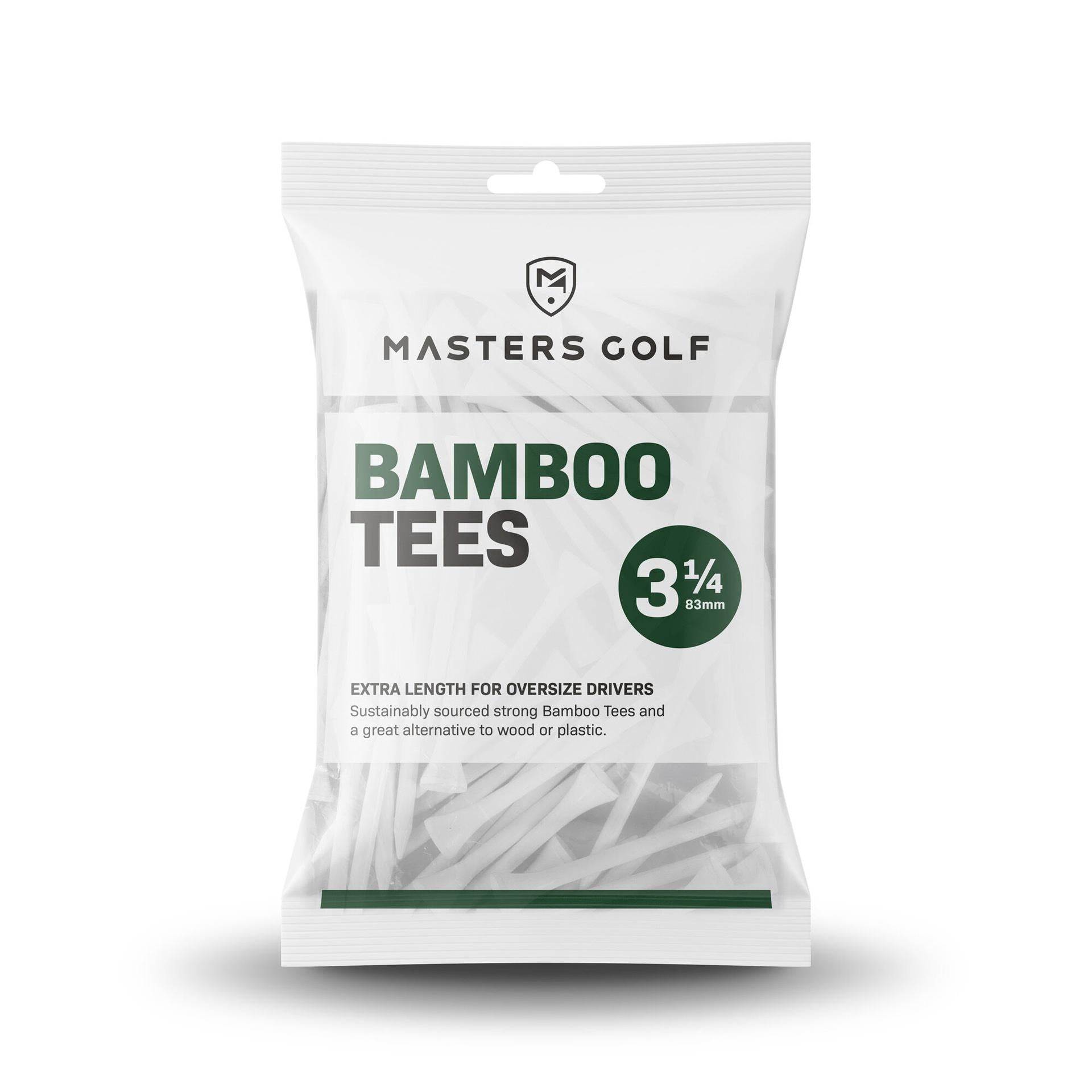 Masters Bamboo Tees (Bag of 15) 3 1/4" White 3 1/4" White