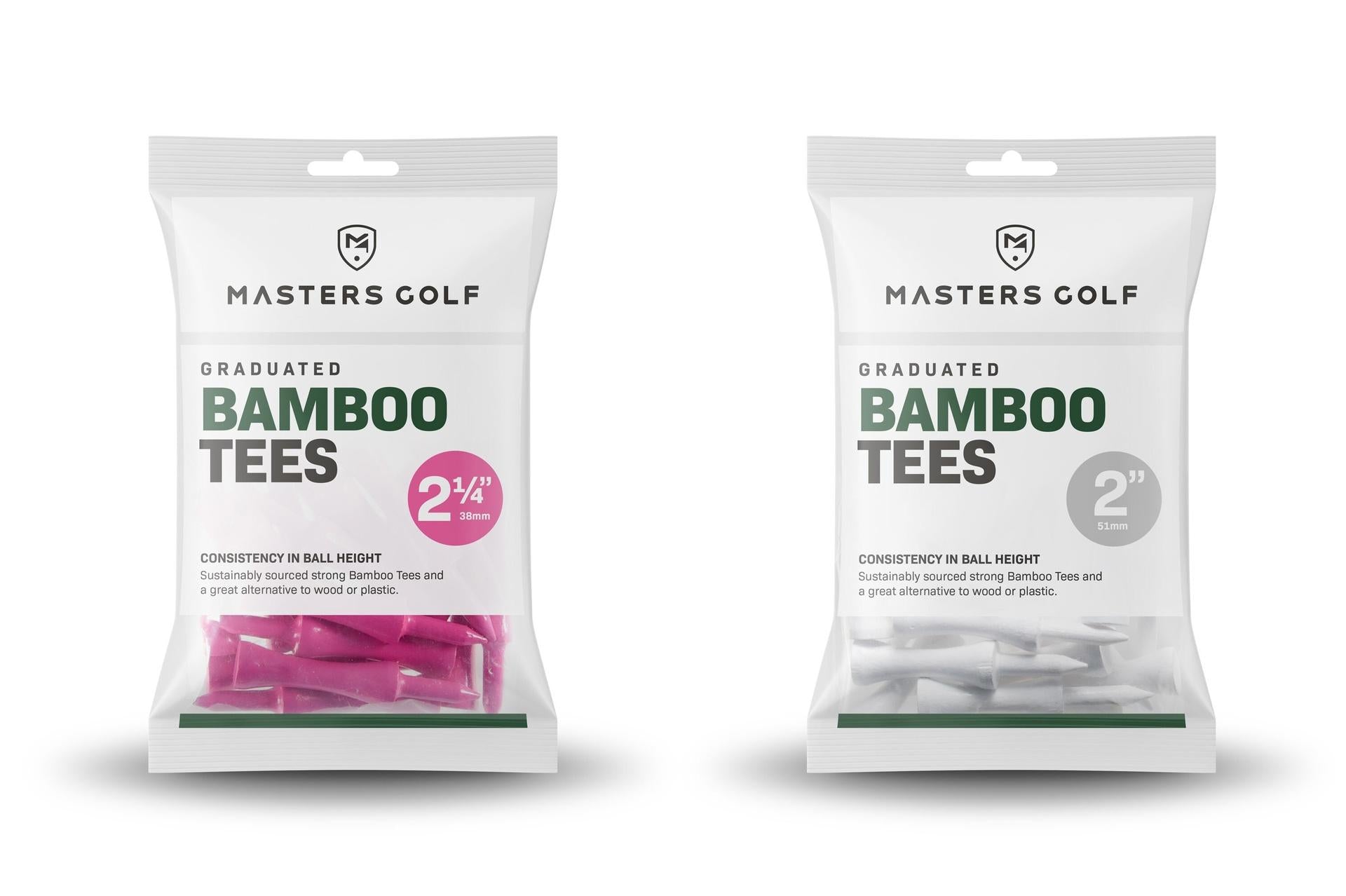 Masters Bamboo Graduated Tees (Bag of 20) 2 3/4" Orange 2 3/4" Orange