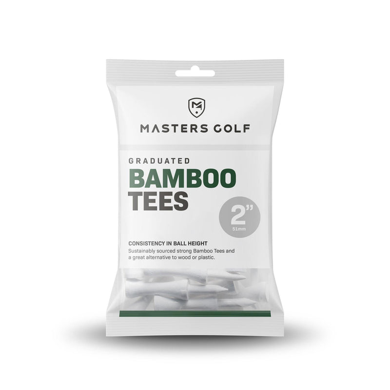 Masters Bamboo Graduated Tees (Bag of 20) 2" White 2" White