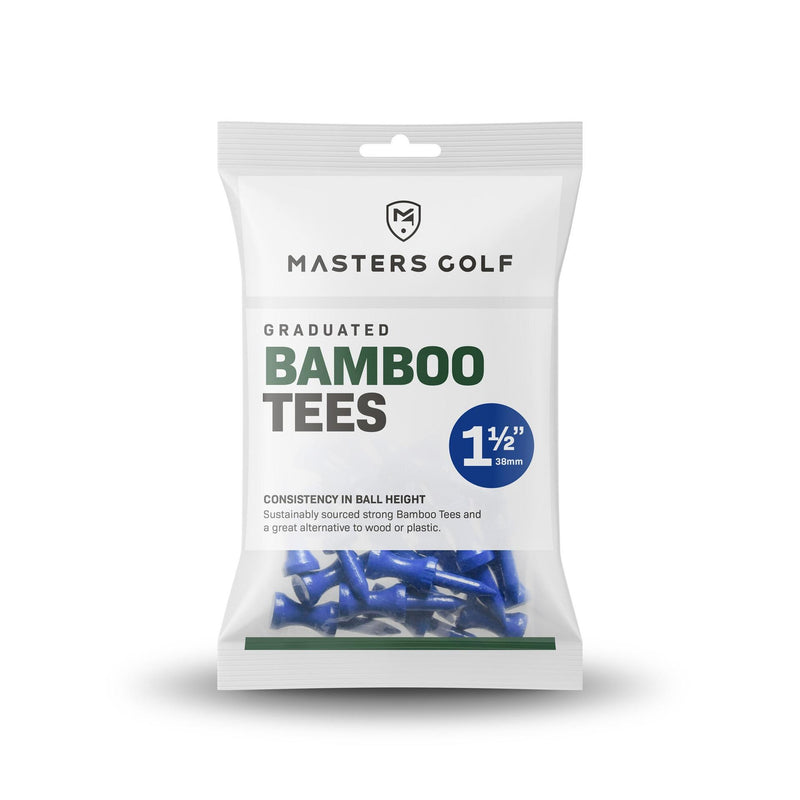 Masters Bamboo Graduated Tees (Bag of 25) 1 1/2" Blue 1 1/2" Blue
