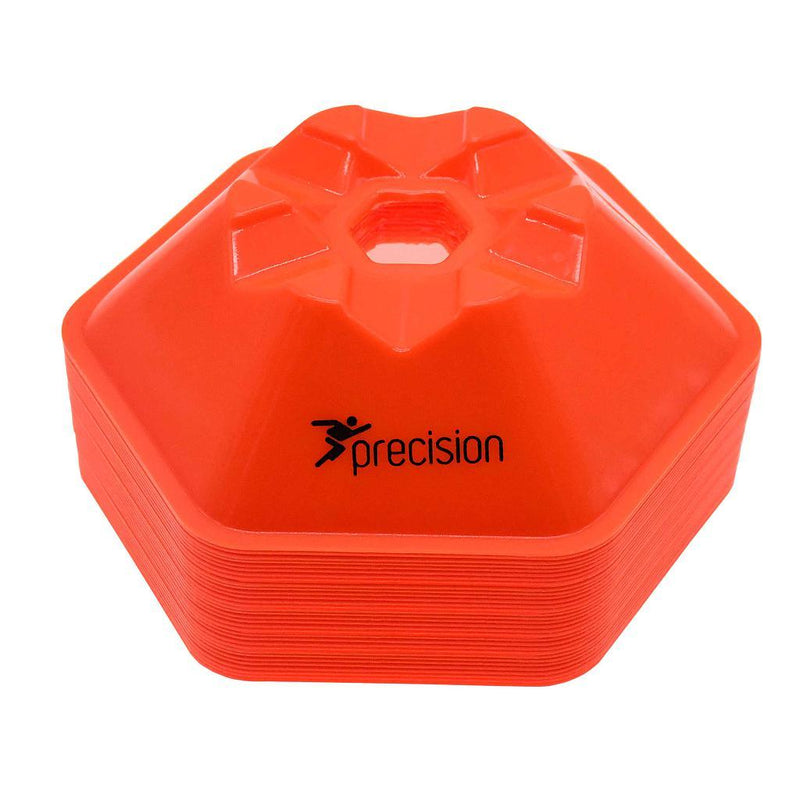 Precision PRO HX Saucer Cones Set of 52, Coni per Allenamento Unisex-Adulto, Arancione Fluo, Taglia Unica
