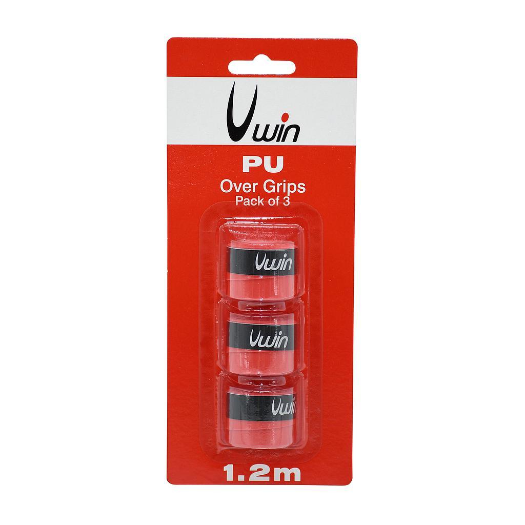 Uwin Over Grip - Pack of 3 Red Red