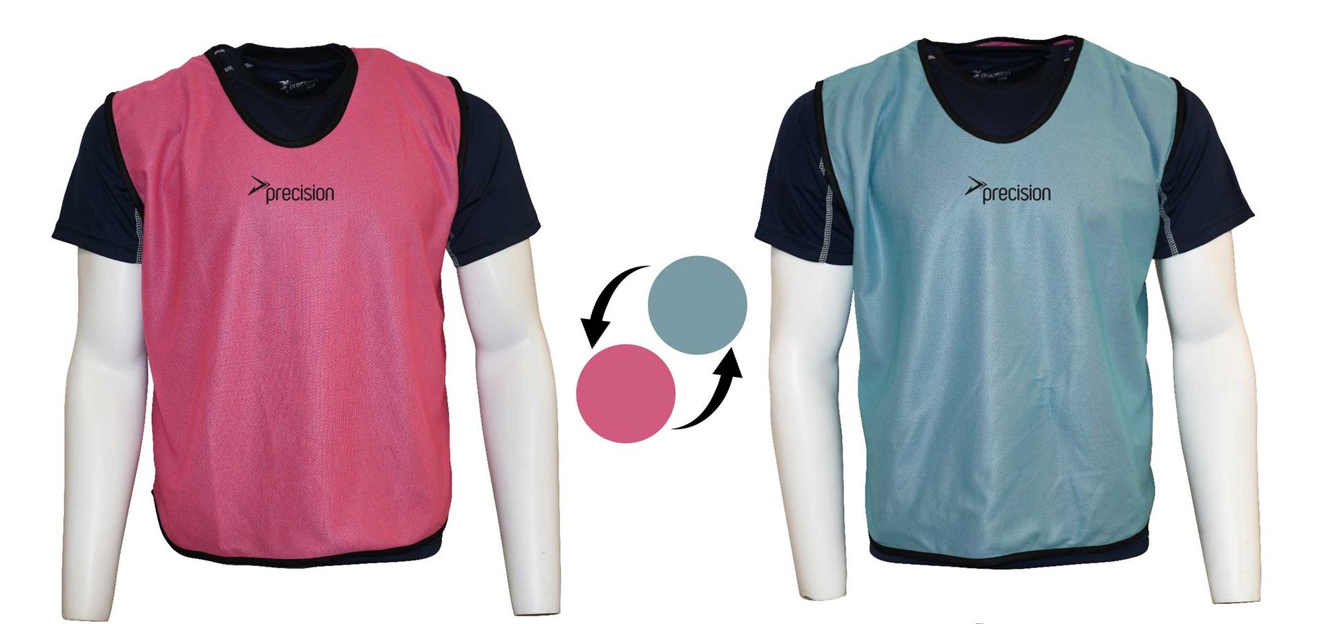 Precision Reversible Mesh Training Bib (Youth, Adult) Adult Pink/Sky Adult Pink/Sky