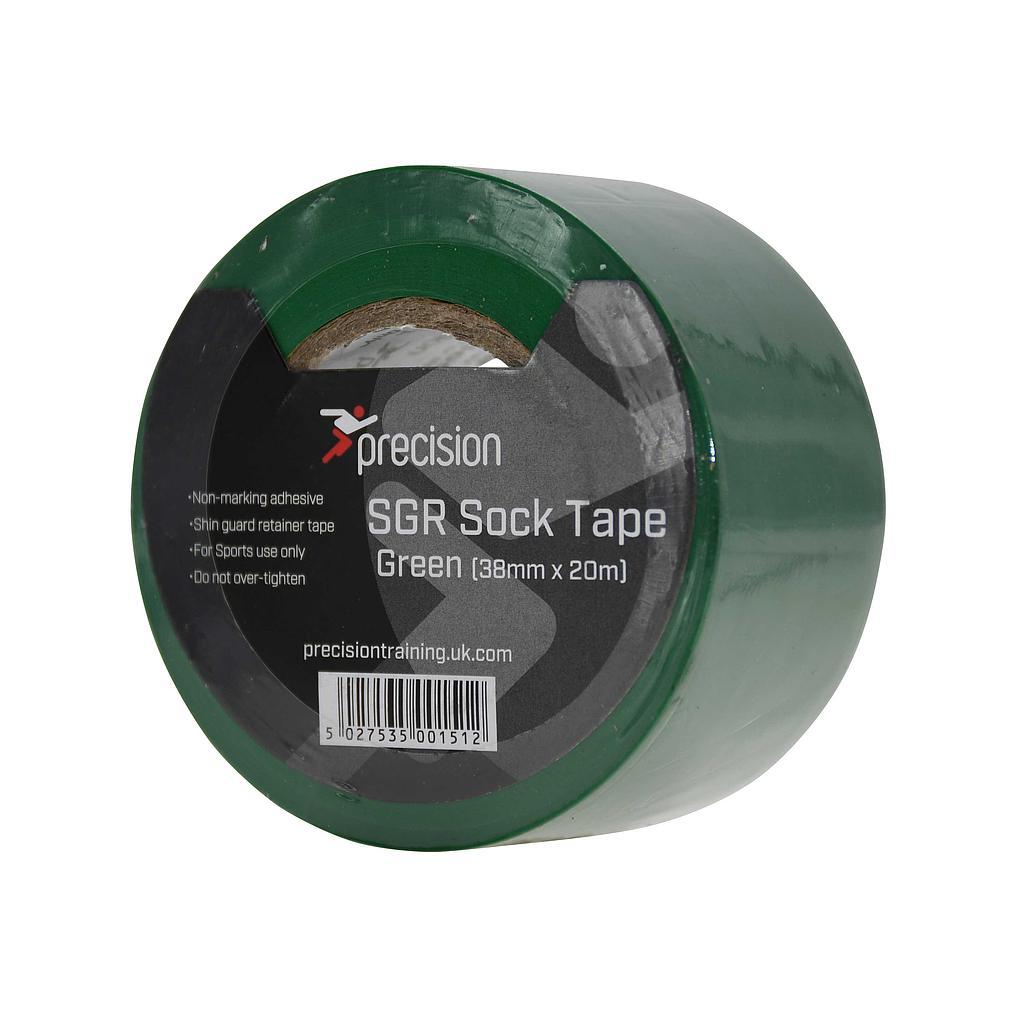 Precision SGR Sock Tape 38mm (Pack of 5) 38mm x 20m Green 38mm x 20m Green