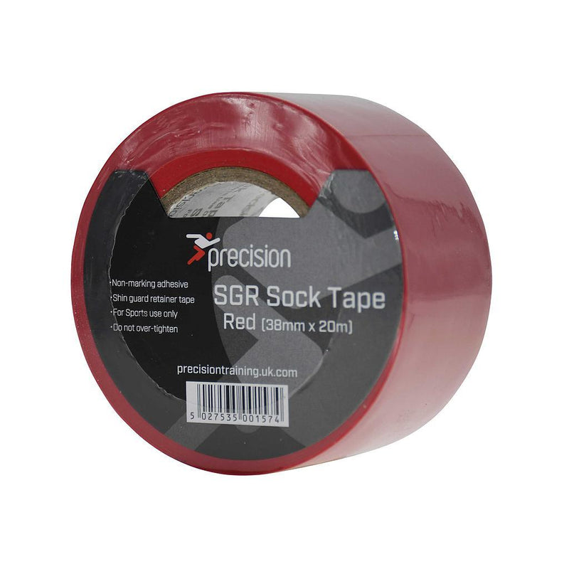 Precision SGR Sock Tape 38mm (Pack of 5) 38mm x 20m Red 38mm x 20m Red