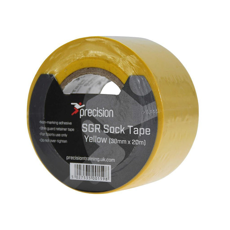 Precision SGR Sock Tape 38mm (Pack of 5) 38mm x 20m Yellow 38mm x 20m Yellow