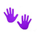 Hand Floor Marker (Pack of 6) Purple Purple
