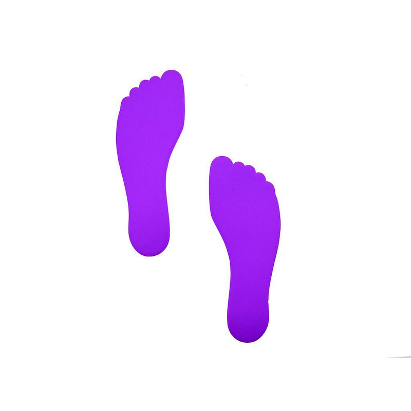 Foot Floor Marker (Pack of 6) Purple Purple